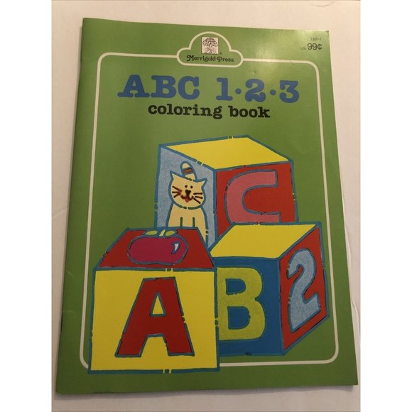 Vintage Lot of 3 new (old stock) ABC Coloring Book Merrigold Press 1980's FUN - Picture 4 of 4